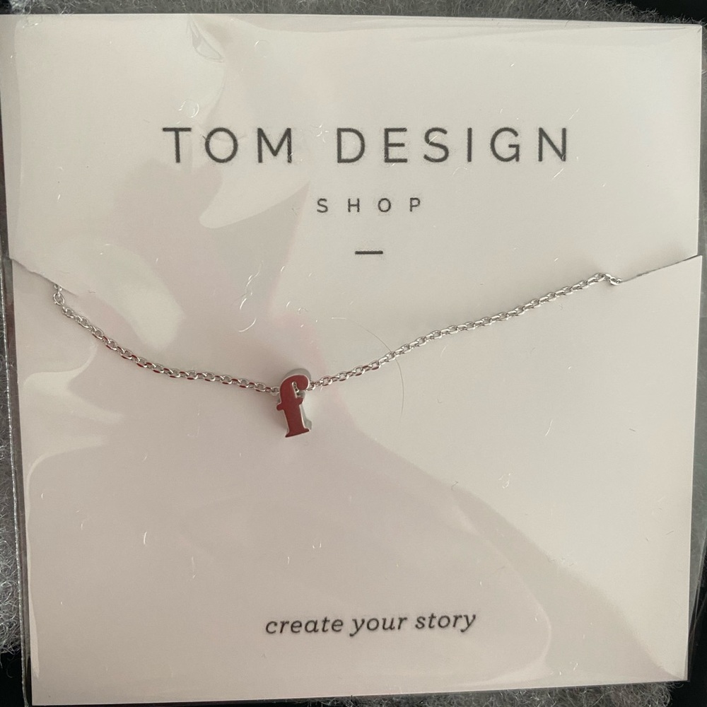 F initial necklace